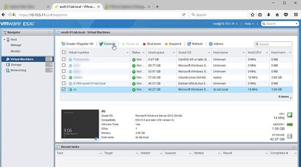 使用VMware主機客戶端管理單臺ESXi主機 使用VMware主機客戶端管理單臺ESXi主機