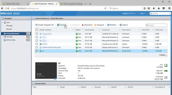 使用VMware主機客戶端管理單臺ESXi主機 使用VMware主機客戶端管理單臺ESXi主機